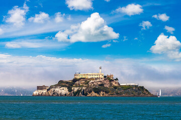 Alcatraz prison Island in San Francisco - obrazy, fototapety, plakaty