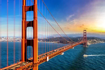 Vitrage gordijnen Golden Gate Bridge Golden Gate Bridge in San Francisco