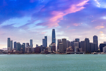 Plakat Cityscape of San Francisco, California
