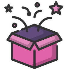 Vector customer filled line icon, people and customer related 64x64 Pixel, white background