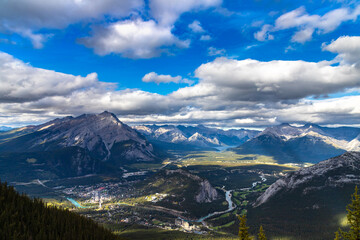 Fototapeta premium Bow Valley in Banff national park
