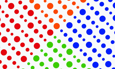 white background with a collection of various colored oblique circles