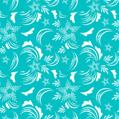 Folk flowers print Floral pattern Ethnic art