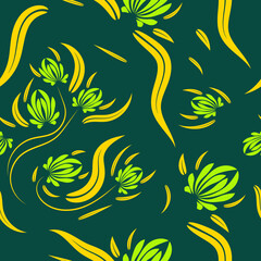Obraz premium Folk flowers print Floral pattern Ethnic art
