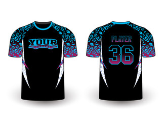 Sports gear template mockup perfect fit for all sports. The designs that go on casual wear, shirts, fashions apparel, and all kinds of team uniform