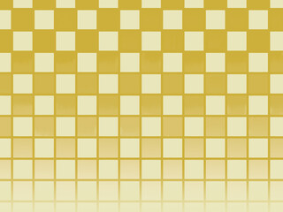 金色グラデーションの和柄の背景素材