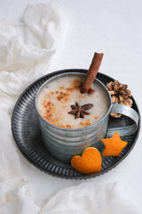 Homemade festive drinks. Christmas Theme Popular Hot Drink. Great for after food, celebrations, gatherings and between meals drink. 