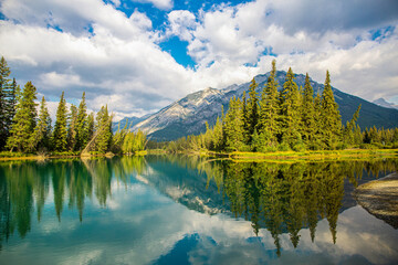 View of lake and mountain
