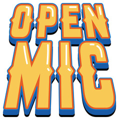 Open Mic logo design