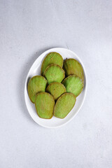 Kue madeleine green tea or Green Tea Madeleines cakes 