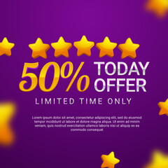 Obraz premium Sale banner template design. vector illustration