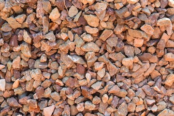 Gravel material for construction of house, raw materials for construction of building