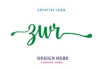 ZWR lettering logo is simple, easy to understand and authoritative