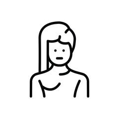 Obraz na płótnie Canvas Line icon representing transgender person