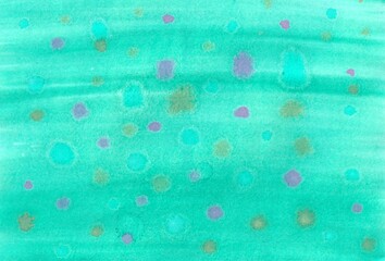 background watercolor texture hand drawn green