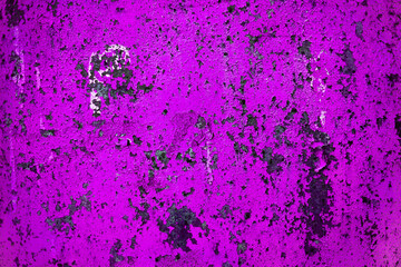 Background of grunge metal door outdoors. Copy space.