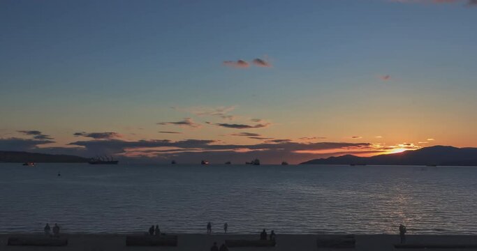 Timelapse video of the sunset 