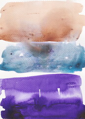 watercolor background brown purple 