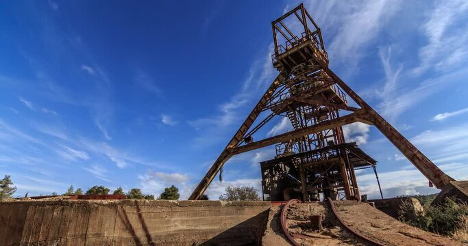 A timelapse video of an abandoned mining location located in a small village in Nicosia, Cyprus