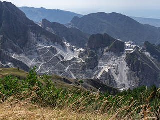 View of the Carrara Marble Quarries