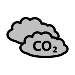 CO 2 Cloud Icon