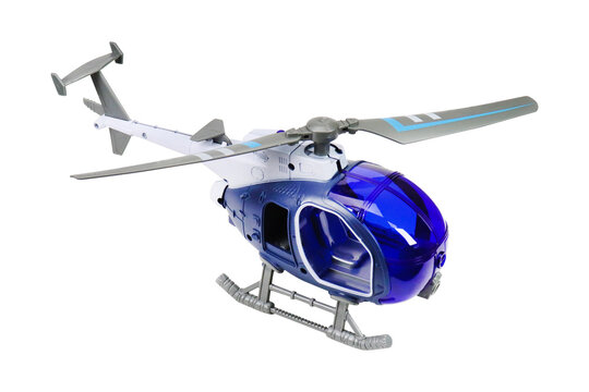 Children's toy helicopter on a white background. Isolated image