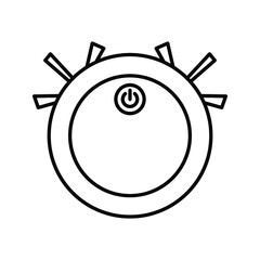 Vacuum cleaner icon. Electronic sign. Vector illustration