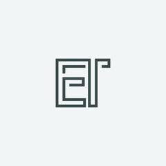 Professional Innovative Initial ET logo. Minimal elegant Monogram. Premium Business Artistic Alphabet symbol and sign