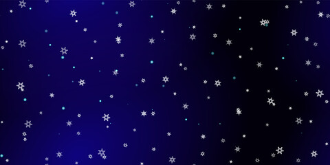 Falling Snowflakes seamless pattern flying snow