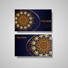 Business Card. Vintage decorative elements. Ornamental floral business cards, oriental pattern, vector illustration. Islam, Arabic, Indian, turkish, pakistan, chinese, ottoman motifs