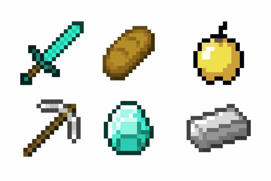 Minecraft Items Pixel Art