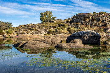 Los Barruecos Natural Monument, Malpartida de Caceres, Extremadura, Spain.