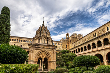 Fototapeta premium Royal Monastery of Santa Maria de Guadalupe. Caceres, Spain.
