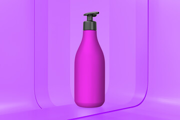 Pump Shampoo on Glass