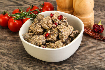 Chicken Liver with cream sauce