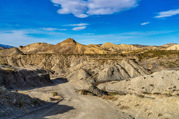 Tabernas desert, Desierto de Tabernas near Almeria, andalusia region, Spain