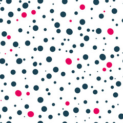 Dotted background. Doodle seamless simple pattern. Hand drawn casual polka dot texture. Vector illustration