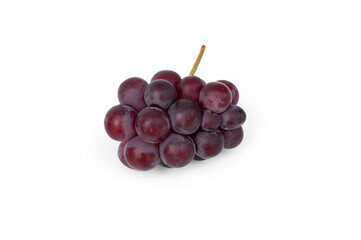 Red grape isolated on white background.
