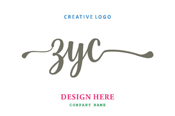 ZYC lettering logo is simple, easy to understand and authoritative