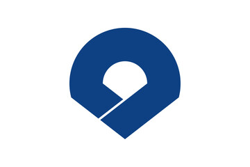 Wakayama - Japan national flag and prefectural symbol