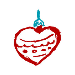 Icon in hand draw style. Drawing with wax crayons, children's creativity