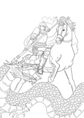 São Jorge, Jorge da Capadocia, Jorge de Lida, Warrior, Dragon vs. Horse Fight