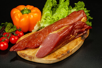 Delicous smoked pork for snack