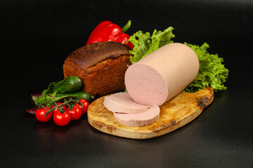 Boiled pork sausages for breakfast © Andrei Starostin
