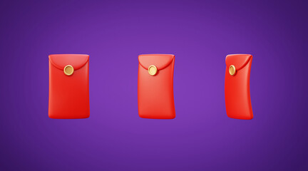 3d CNY red envelopes collection