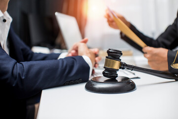 justice and law concept.Male judge Consultation and legal concepts, lawyers, 