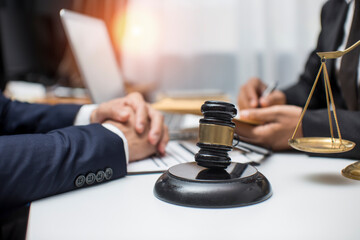 justice and law concept.Male judge Consultation and legal concepts, lawyers, 