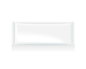 Fototapeta premium Blank food package mockup isolated on a white background