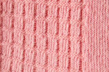 Textile texture detailed warm yarn background.