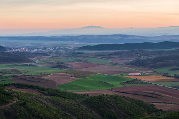 Fototapeta premium Soft rural sunset